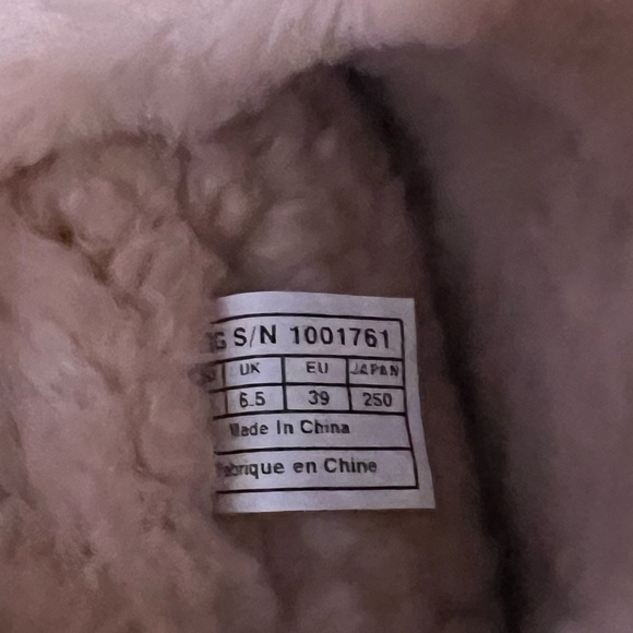 Gorgeous Rare Ugg Leather exposed Sherpa boots Sz 8 - Picture 4 of 6
